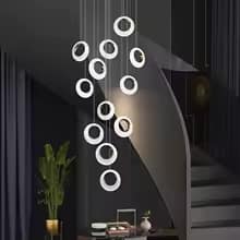 ثريات كريستالية عصرية معلقة للسلالم