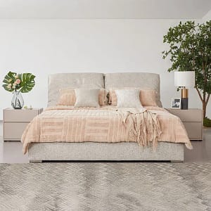 هزال طقم غرفة نوم 180×200 بيج 6 قطع وودي